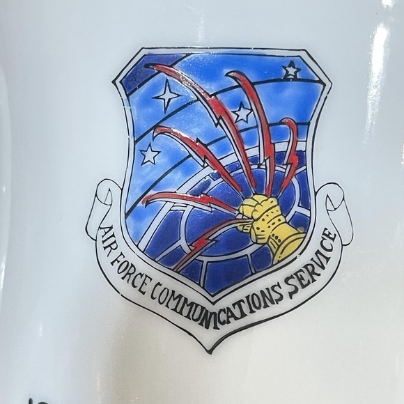 Vintage Air Force Communications Service Mug 1953 Comm Sq Misawa AB Japan Kaneyo - Picture 9 of 11